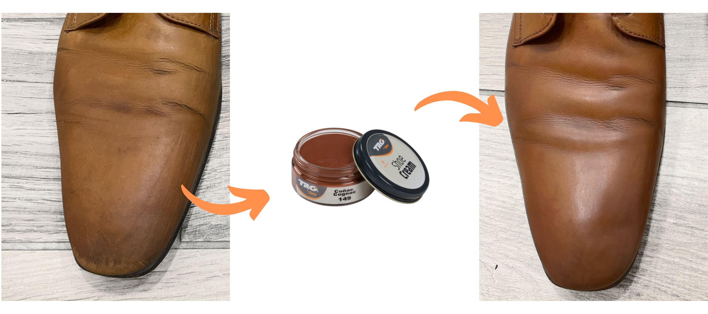 Hnědý Krém na kožené boty 149 Cognac Shoe Cream TRG
